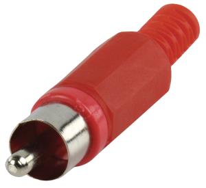 Fiche RCA à souder mâles ROUGE