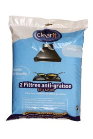 71S7824 Filtres anti-graisse pour hottes 114x47  140gr sachet