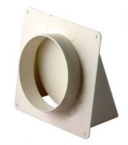 52X2670 Clapet anti-retour 1 volet blanc d100, anti-vent gaines de sèche-linge vrac