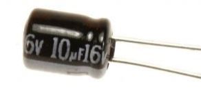 condensateur chimique 10 microfarad -16 Volts  Mini-105° - vue complémentaire 1