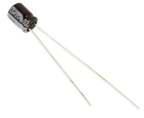 condensateur chimique 10 microfarad -16 Volts  Mini-105° - vue complémentaire 2