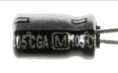 condensateur chimique radial 10 microfarad 25 volts 105 degrés - vue complémentaire 1