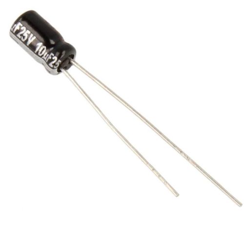 condensateur chimique radial 10 microfarad 25 volts 105 degrés - vue complémentaire 3