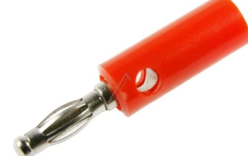 Fiche banane mâle rouge dorée  à vis - vue complémentaire 3